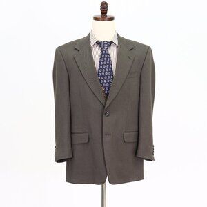 Jones New York 40S Green Solid 2-Button Sport Coat Blazer Jacket B032